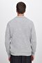 Men's Slim Fit Slim Fit Polo Neck Gray Sweater - 7