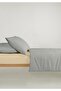 Chic 100% Cotton Ranforce Akay Dark Gray Yarn-Dyed Duvet Cover Set Single Size - 160X220 cm - 4
