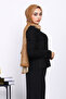Black Cold Thread Buttoned Cardigan - 4