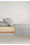 Mira 100% Cotton Ranforce Yezra Dark Gray Yarn-Dyed Duvet Cover Set Single Size - 160X220 cm - 4