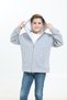 100% Organic Cotton, 3-Thread Fleece, Hooded, Zippered, Kangaroo Pocket Children's Sweatshirt Cardigan