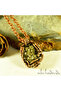 Natural Pyrite Crystal Handmade Authentic Copper Pendant + 50cm Pure Copper Chain - 3