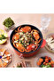 Versatile Electric Hot Pot Cooker Large Size Rice Noodles Cooking Pot With Lid - 26cm - 2