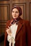 وشاح حريري من التويل باللون الأزرق الداكن مع نمط نحاسي 90x90 - 2
