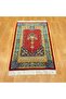 Classic/Authentic Patterned Persian Silk Prayer Rug - 2