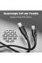 كابل سلسلة موس USB-C إلى USB-C بطول 1.8 متر وقوة 100 واط - أسود - 2