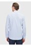 Navy Blue Striped Regular Fit Woven Classic Cotton Blended Shirt - 5
