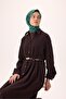 Thin Cotton Soft Scarf Petrol Green-Patina Patterned Non-Slip Textured Tok Duruşlu 90X90 - 2