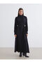 Esvab • Modern & Distinctive Straight Roba Collar Belted Dress