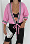 Women's Tie-Up Decor Stripe Crop Top Shirt– Street Muse - 2