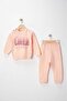 Lover Babe Süzene Embroidered 100% Cotton Two-Strand Seasonal Fabric Top and Bottom 2-Piece Set - 2