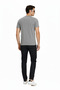 Performance Knit Men's Tee with Bold Stripe Detail. - 3