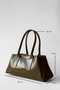 Viona Shiny Faux Leather Shoulder and Hand Bag - 2