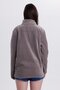 Women's Standard Fit Anti-Pilling Non-Pilling Cold-Proof Light Gray Bato Collar Fleece Sweatshirt - 7