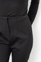 Women's Black High Waist Vivian Double-Pleated Trousers Comfortable Daily Office Stylish 30318