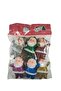 Christmas Santa Claus Figures 5cm Set of 6 Colorful - 3