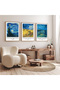 3 Piece Wooden Framed Living Room Hall Kitchen Van Gogh Painting Set Set3485 - 2