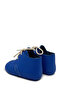 Genuine Leather Sax Blue Baby Moccasin Booties First Step Baby Booties - 4