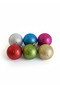 6 Pieces Christmas Tree Ball Ornaments (6 cm) - Glitter and Shiny Mixed 6 Different Colored Tree Decoration Set - 2