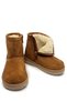 Furry Inside Faux Suede Leather Cinnamon Color Children's Boots Baby Shoes - 4