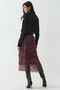Floral Print High Waist Midi Skirt - 5