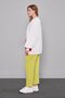Pistachio Green Elastic Waist Sports Pants with Pockets - 3