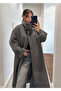 Gray Vittoria Buttoned Collar Coat - 2511 - 3