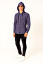 Men's Check-Print Cotton Hoodie Shirts