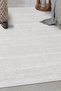 Cream Striped Dust-Free Rug Modern Living Room Sitting Room Runner Rug Hypoallergenic - 6