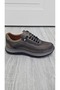 Genuine Casual Men's Leather Gray Nubuck Sneakers New Collection Comfortable Handmade Blackout Model - 7