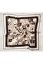 Tivil Black, Mink, Ecru Patterned Silk Scarf Ist11386 - 12 - 4