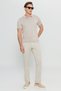 Men's Mink 100% Cotton Standard Fit Regular Cut Polo Neck Knitwear T-Shirt - 2