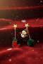 Women's Snowman, Socks, and Pompom Figured Dangle Nail Earrings – Christmas New Year Collection