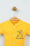 Teddy Bear Patterned Yellow 100% Cotton Baby Set - 5