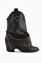 Peggy Black Women's Heeled Western Boots - 2