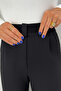 Stretch Fabric Velcro Closure Palazzo Woven Pants AW25PL0006 - 3