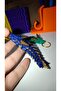 Articulated Dragon Keychain |   Shiny Horned & Sequined Fantastic Design - 3