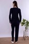 Prenatal and Postnatal Cotton Maternity and Nursing Pajama Set Effortt - Navy Blue Color - 6