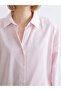 Striped Oversize Women's Shirt - 3