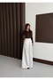 Wide-Leg Double Pleated Palazzo Pants - 3