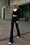 Çnr Flared Jeans Solmaz High Waist Denim Jeans New Hsn - 2