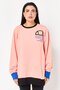 Women Sportswear Fit Long Sleeves Outdoor Sweatshirt, Coral