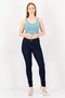 Women Skinny Fit Washed Denim Jeans, Navy - 4