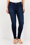 Women Skinny Fit High Rise Stretchable Jean, Medium Dark Blue