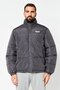 Men Sportswear Fit Long Sleeve Outdoor Bomber Jacket, Grey