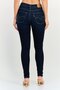 Women Skinny Fit Washed Stretchable Jeans, Blue - 3