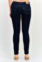 Women Skinny Fit Plain Stretchable Denim, Navy - 2