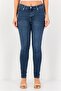 Women 711 Skinny Fit Washed Stretchable Denim Jeans, Blue