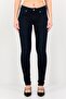 Women Skinny Fit Washed Stretchable Denim, Navy