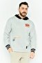 Men Sportswear Fit Long Sleeve Outdoor Hoodie, Black/Grey